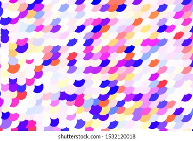 Light Pink, Yellow vector background with bubbles. Blurred bubbles on abstract background with colorful gradient. Pattern for textures of wallpapers.