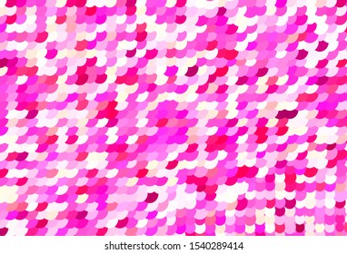 Light Pink, Yellow vector background with spots. Blurred bubbles on abstract background with colorful gradient. Pattern for textures of wallpapers.