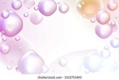 Light Pink, Yellow vector background with curved circles. Colorful illustration in abstract memphis style with gradient. Pattern for your business design.