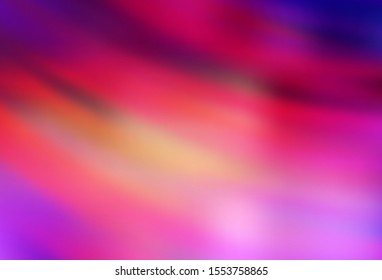 Light Pink, Yellow vector background with wry lines. Modern gradient abstract illustration with bandy lines. Elegant pattern for a brand book.