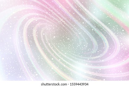 Light Pink, Yellow vector background with galaxy stars. Glitter abstract illustration with colorful cosmic stars. Smart design for your business advert.