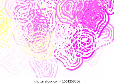 Light Pink, Yellow vector background with abstract shapes. Simple colorful illustration with abstract gradient shapes. Modern design for your business card.