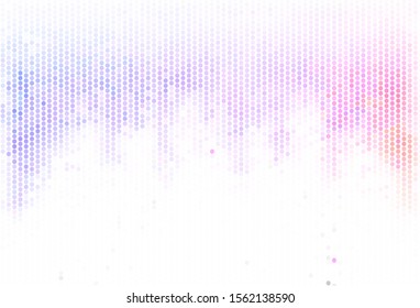 Light Pink, Yellow vector background with bubbles. Blurred decorative design in abstract style with bubbles. Pattern for textures of wallpapers.