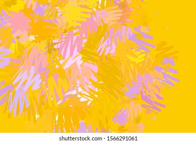 Light Pink, Yellow vector background with straight lines. Blurred decorative design in simple style with lines. Pattern for your busines websites.