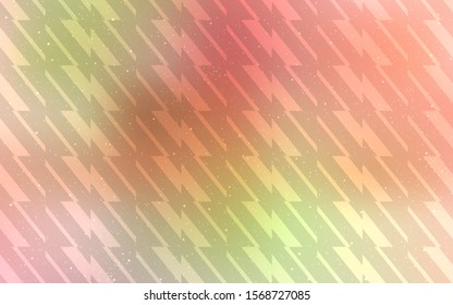 Light Pink, Yellow vector background with stright stripes. Modern geometrical abstract illustration with Lines. Pattern for ad, booklets, leaflets.