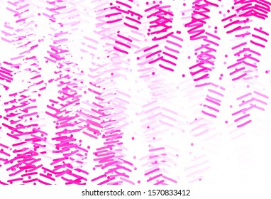 Light Pink, Yellow vector background with straight lines. Colorful shining illustration with lines on abstract template. Pattern for your busines websites.