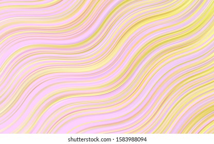 Light Pink, Yellow vector background with bubble shapes. Colorful illustration in abstract marble style with gradient. The elegant pattern for brand book.