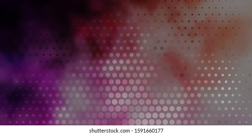 Light Pink, Yellow vector background with spots. Colorful illustration with gradient dots in nature style. Design for posters, banners.