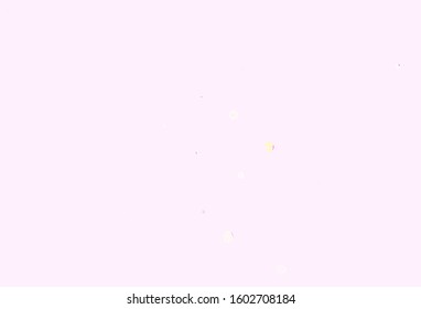 Light Pink, Yellow vector background with bubbles. Blurred decorative design in abstract style with bubbles. Pattern for beautiful websites.