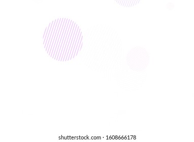 Light Pink, Yellow vector background with bubbles. Beautiful colored illustration with blurred circles in nature style. Pattern for ads, leaflets.