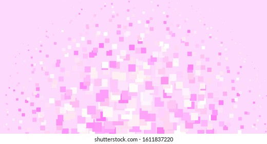 Light Pink, Yellow vector background in polygonal style. New abstract illustration with rectangular shapes. Pattern for websites, landing pages.
