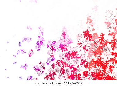 Light Pink, Yellow vector background with abstract shapes. Colorful chaotic forms with gradient in modern style. Best smart design for your business.