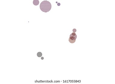 Light Pink, Yellow vector background with spots. Blurred decorative design in abstract style with bubbles. New template for your brand book.