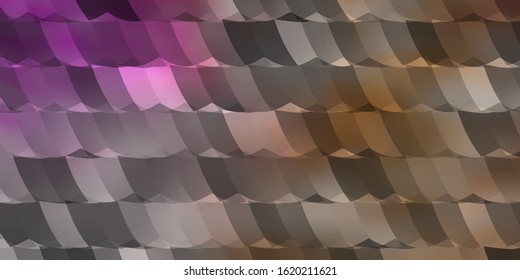 Light Pink, Yellow vector background with hexagons. Design in abstract style with hexagons. New template for your brand book.