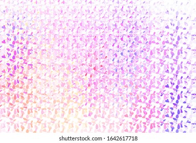 Light Pink, Yellow vector background with bubbles. Beautiful colored illustration with blurred circles in nature style. New template for your brand book.