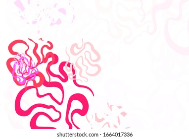 Light Pink, Yellow vector background with abstract shapes. Modern abstract illustration with colorful random forms. Modern design for your business card.
