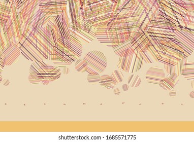 Light Pink, Yellow vector background with spots. Illustration with set of shining colorful abstract circles. Pattern for futuristic ad, booklets.