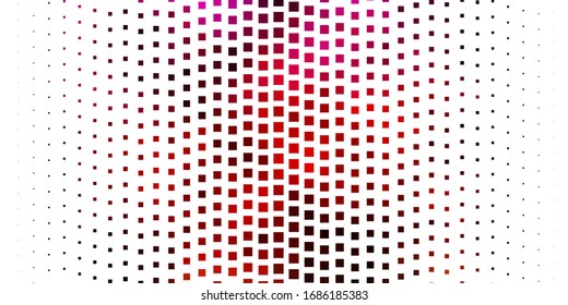 Fondo vectorial amarillo rosa claro con rectángulos. Ilustración de degradado abstracta con rectángulos. Patrón para sitios web, páginas de inicio.