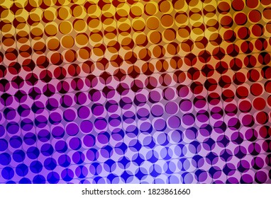 Light Pink, Yellow vector background with spots. Blurred bubbles on abstract background with colorful gradient. Pattern for beautiful websites.