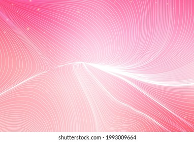 Color rosa claro, fondo vectorial amarillo con puntos, líneas de curva. Fondo abstracto con patrón geométrico degradado. Diseño moderno para una tarjeta de visita.