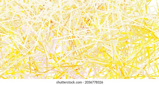 Hellrosa, gelber Vektorhintergrund mit Dreiecken. Wunderschöne abstrakte Illustration mit dreieckigen Formen, Formen. Muster für Bildschirmhintergründe.