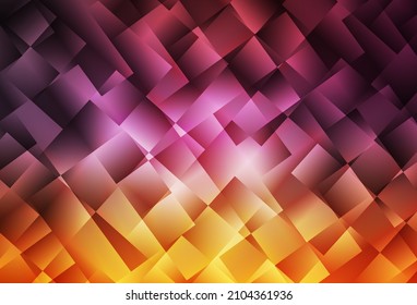 Light Pink, Yellow vector background in polygonal style. Modern abstract illustration with colorful rectangles. Smart design for your business advert.