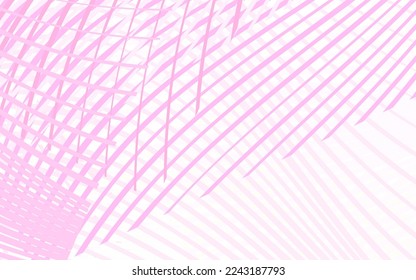Light Pink, Yellow vector background with wry lines. Shining colorful illustration in simple curve style. Best design for your business.