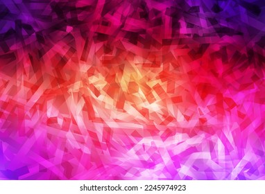 Color rosa claro, fondo vectorial amarillo con rayas rectas. Ilustración de color brillante con rayas nítidas. Diseño inteligente para su anuncio comercial.