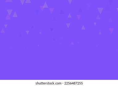Light Pink, Yellow vector background with triangles. Modern abstract illustration with colorful triangles. Best design for poster, banner.