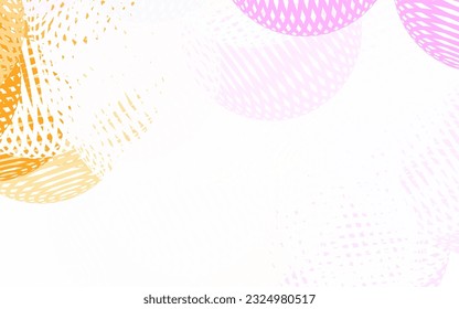 Light Pink, Yellow vector background with abstract shapes. Decorative design in abstract style with random forms. Elegant design for wallpapers.