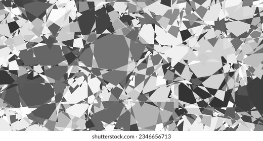 Fondo vectorial amarillo rosa claro con triángulos. Ilustración con formas triangulares coloridas abstractas. Diseño para sus fondos de escritorio.