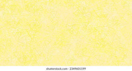 Hellrosa, gelber Vektorhintergrund mit Dreiecken. Wunderschöne abstrakte Illustration mit dreieckigen Formen, Formen. Muster für Werbeaktionen.
