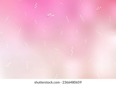 Hellrosa, gelber Vektorhintergrund im Xmas-Stil. Einfache Farbverlauf-Illustration mit Weihnachtsmerkmalen. Muster für Werbung, Poster, Banner für Bücher.