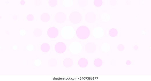 Fondo vectorial amarillo rosa claro con burbujas. Ilustración colorida con puntos de degradado en estilo natural. Patrón para papeles pintados, cortinas.