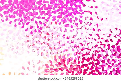 Light Pink, Yellow vector background with abstract shapes. Modern abstract illustration with colorful random forms. Elegant design for wallpapers.