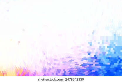 Light Pink, Yellow vector background in polygonal style. Decorative design in abstract style with rectangles. Best design for your ad, poster, banner.