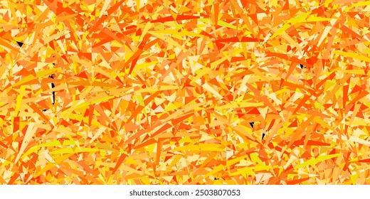 Hellrosa, gelber Vektorhintergrund mit Dreiecken. Intelligente abstrakte Illustration mit Dreiecksformen im modernen Stil. Muster für Hintergrundbilder.