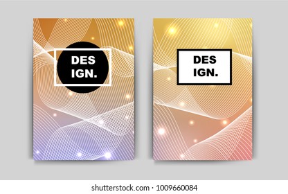 Light Pink, Yellow vector banner for websites. Booklet with textbox on colorful abstract background. Pattern for beautiful business cards, folders.