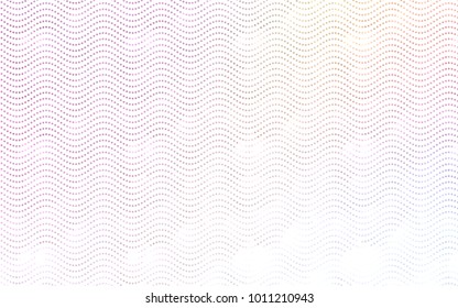 Light Pink, Yellow vector banner set of circles, spheres. 
