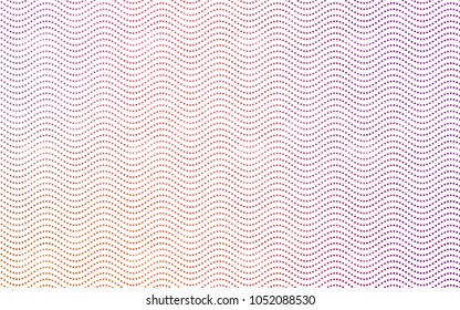 Light Pink, Yellow vector banner with circles, spheres. Abstract spots. Background of Art bubbles in halftone style with colored gradient.