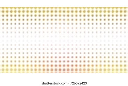 Light Pink, Yellow vector banner set of circles, spheres. Donuts Background. Creative Design Templates. Technology halftone illustration.