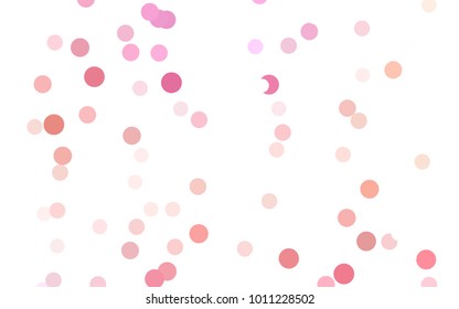 Light Pink, Yellow vector banners set of circles, spheres.