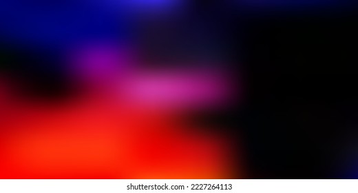 Hellrosa, gelbe Vektorunschablone. Farbige abstrakte Illustration mit unscharfem Farbverlauf. Bildschirmhintergrund für Ihre Web-Apps.
