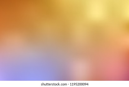 Light Pink, Yellow vector blurred bright texture. A vague abstract illustration with gradient. The template can be used as a background of a cell phone.