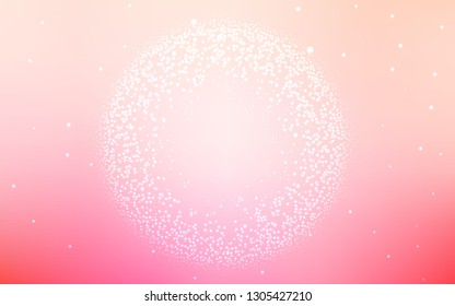 Light Pink, Yellow vector blurred shine abstract template. Colorful abstract illustration with gradient. New style for your business design.