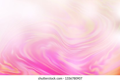 Light Pink, Yellow vector blurred shine abstract template. A completely new colored illustration in blur style. Blurred design for your web site.