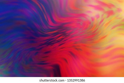 Light Pink, Yellow vector blurred shine abstract template. Colorful illustration in abstract style with gradient. Smart design for your work.