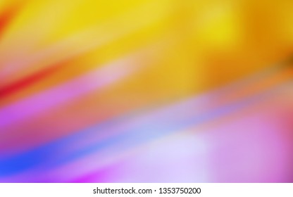 Light Pink, Yellow vector blurred pattern. New colored illustration in blur style with gradient. New design for your business.
