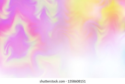 Light Pink, Yellow vector blurred bright template. Colorful abstract illustration with gradient. New way of your design.