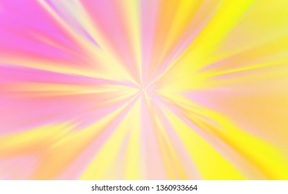 Light Pink, Yellow vector blurred and colored pattern. Shining colored illustration in smart style. New style design for your brand book.